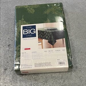 The Big One Forest Green Tablecloth